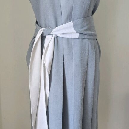 Vintage "Rigas" 1980s dress used, gray, one size