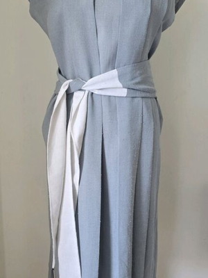 Φόρεμα Vintage "Rigas" 1980s μεταχειρισμένο, γκρι, one size