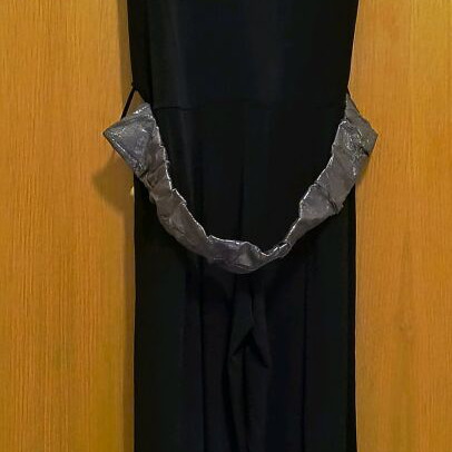 Grama one-piece evening jumpsuit like new, size S with silver details