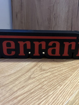 Lightbox Ferrari 3D print with USB