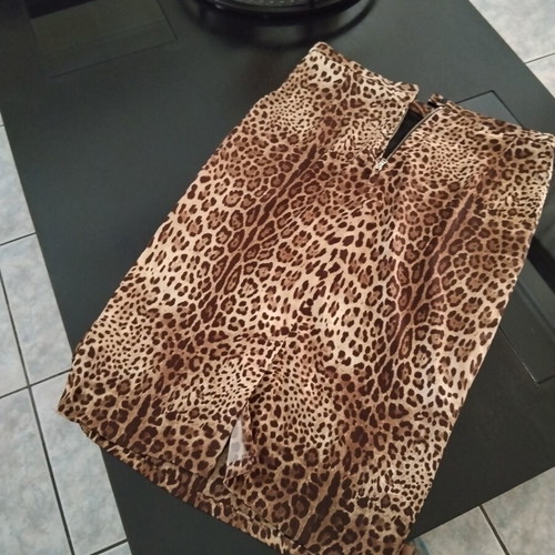 Silk skirt Dolce & Gabbana like new, brown, size M 38 10