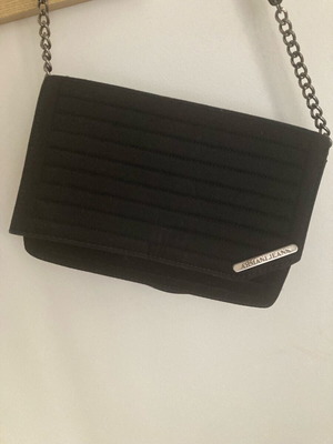 Armani Jeans shoulder bag black genuine with silver chain like new
