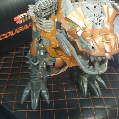 Grimlock Transformers movie figure 50cm used with Optimus mini figure