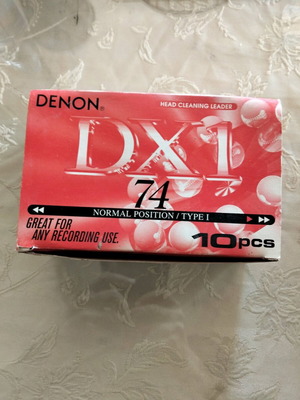 Denon DX 1 74 cassette tapes new, pack of 10
