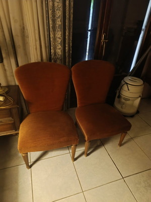 Chairs and armchairs used, set of two