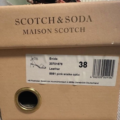 Πέδιλα Scotch & Soda Maison Scotch Enide 38 σαν καινούργια, μαύρο και κόκκινο