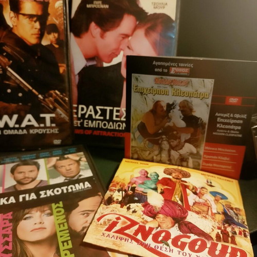 DVD set of 9 action, comedy and adventure movies like new with subtitles