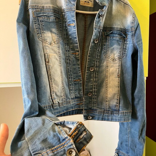 Women's denim jacket M-Sara like new, blue, size L