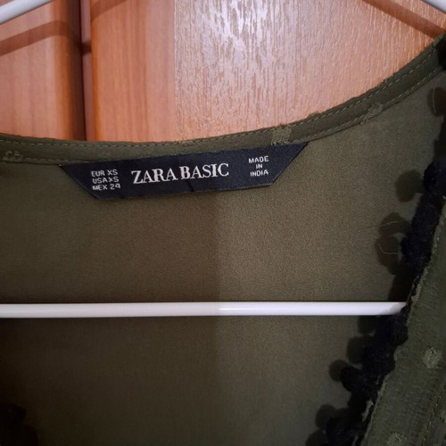 Zara mini dress like new, green and black