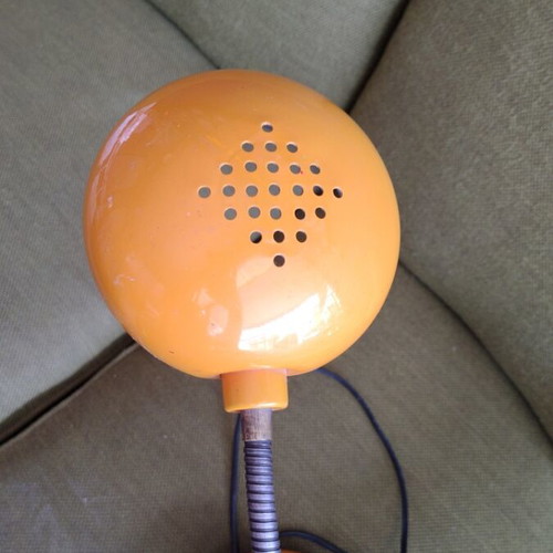 Vintage office lamp used with adjustable arm, croc color