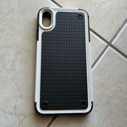 Shockproof Armor Case for iPhone XS Max white-black like new
