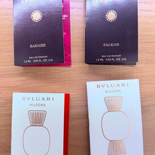 Bvlgari Le Gemme & Allegra tester set like new, 4 samples