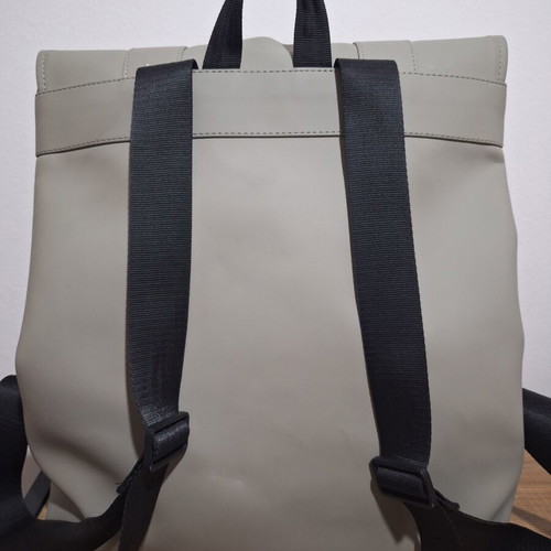 Rains backpack used, gray and beige