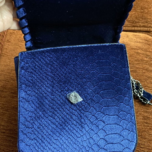 BSB women's bag new, blue with chain and clutch