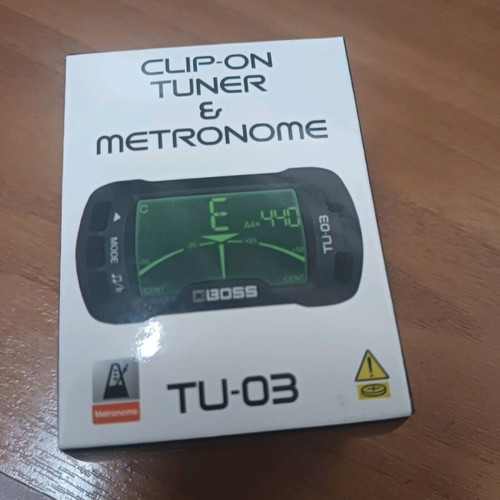 Boss TU-03 Clip-On Tuner and Metronome new