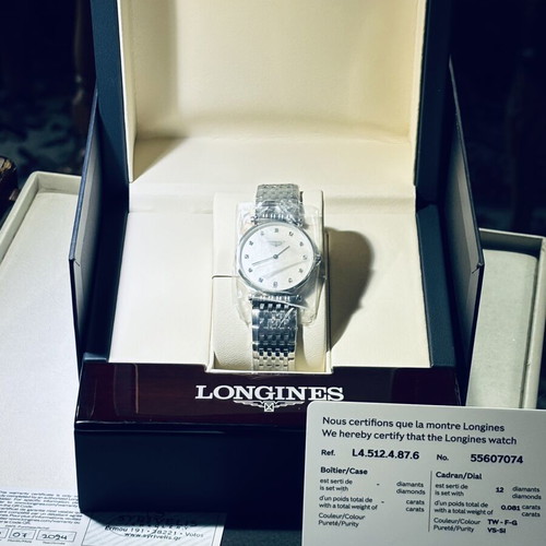 Longines La Grande Classique 29mm Diamond Dial New with Tags