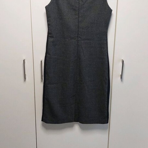 Bianco sleeveless dress used grey/black one size