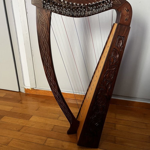 19 String Boru Harp Rosewood new