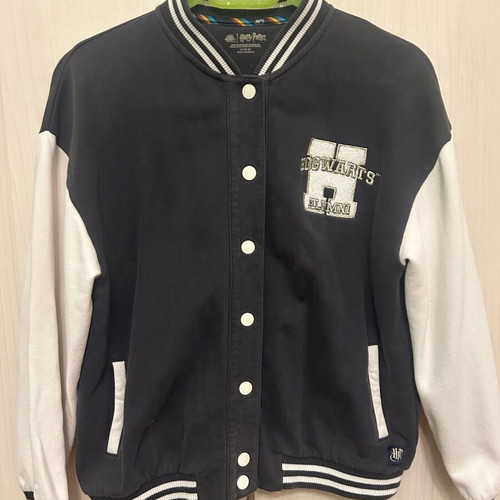 Marks and Spencer college jacket like new, unisex, black and white