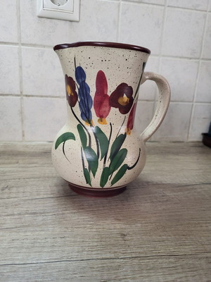 Ceramic handpainted jug like new