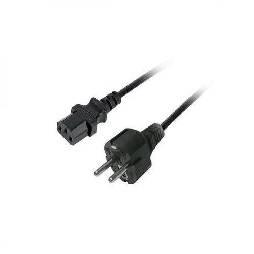 Schuko power cable 1.5m straight black new without packaging