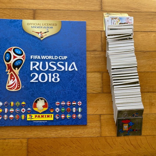 Panini World Cup 2018 πλήρες ακόλλητο σετ αυτοκόλλητα και κενό άλμπουμ σαν καινούργιο