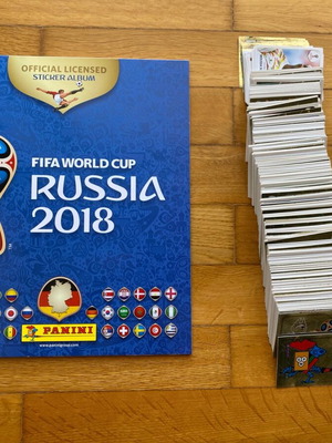 Panini World Cup 2018 πλήρες ακόλλητο σετ αυτοκόλλητα και κενό άλμπουμ σαν καινούργιο