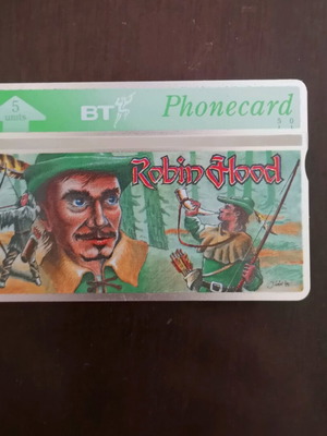 England phone card used