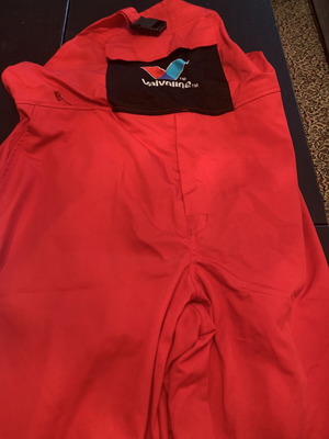 Valvoline work overall with suspenders and cap size XXL like new