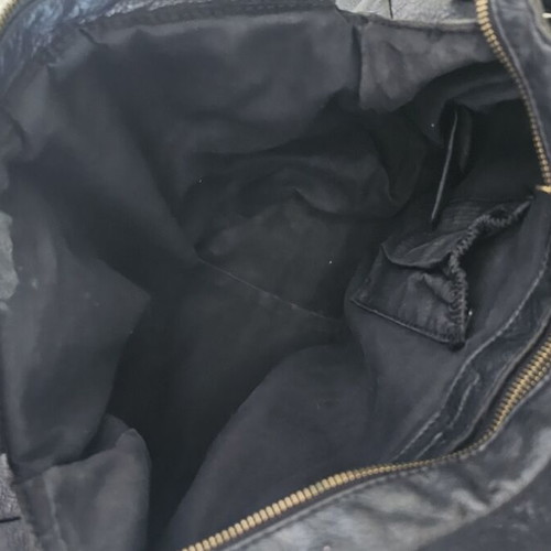 Massimo Dutti shoulder bag used, leather, black