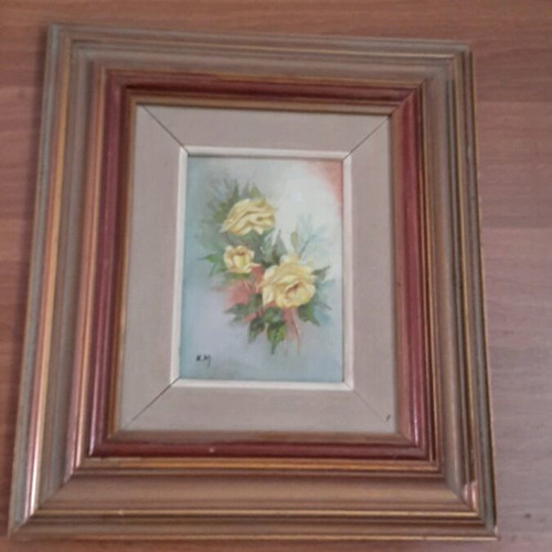 Painting with Rose Theme with Nice Frame
