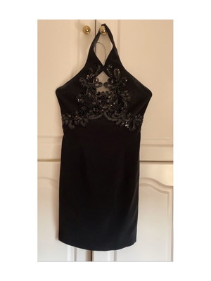 Black dress used size M mini length