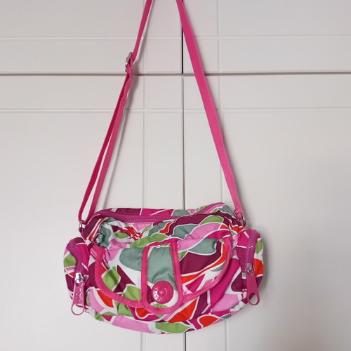 Kipling Vintage Crossbody Bag like new, multicolor psychedelic print