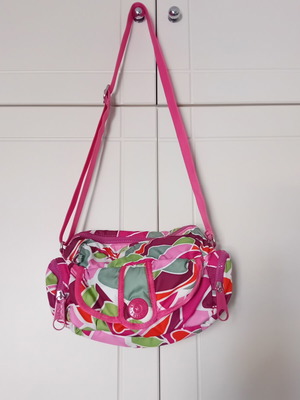 Kipling Vintage Crossbody Bag like new, multicolor psychedelic print