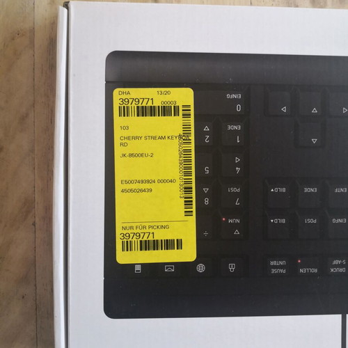 Cherry Stream Wired Keyboard new with numeric keypad