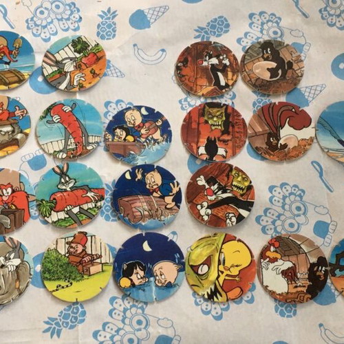 Tasty Tops used tags, 34 pieces, 1995, Loony Tunes