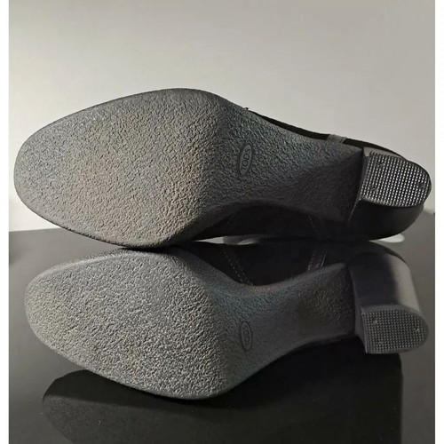 TODS suede ankle boots, black, size 39