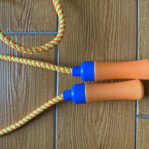 Children's Gymnastics Jump Rope like new, orange and blue handles