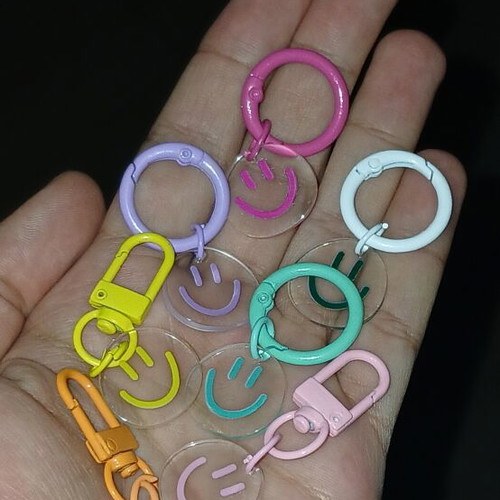 Keychains with smile new, multicolor