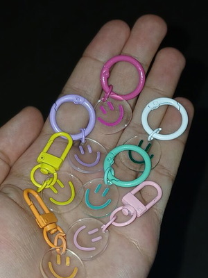 Keychains with smile new, multicolor
