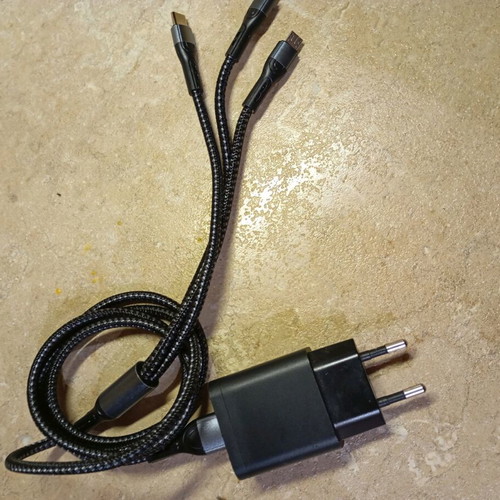 3-in-1 charger new for three phone types