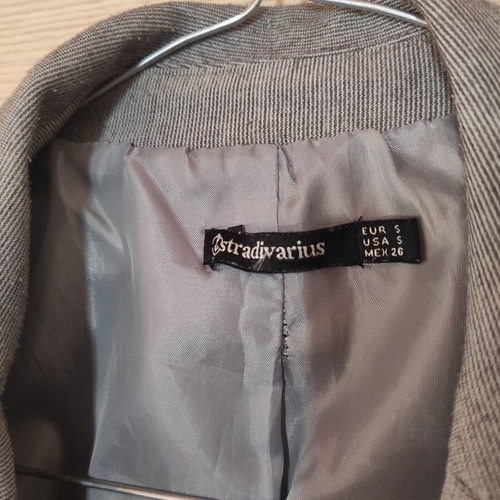Stradivarius Mesato Jacket used, gray, size S