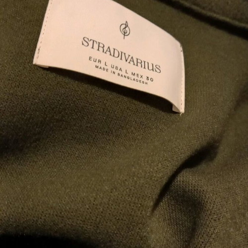 Stradivarius short cross jacket green like new