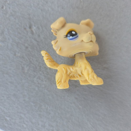 LPS Yellow Collie Dog #1194 rare, like new