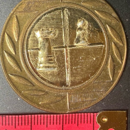 Collectible chess medal used, Kaissa Cafe 2015
