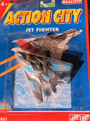 Realtoy Action City Jet Fighter die-cast toy, new