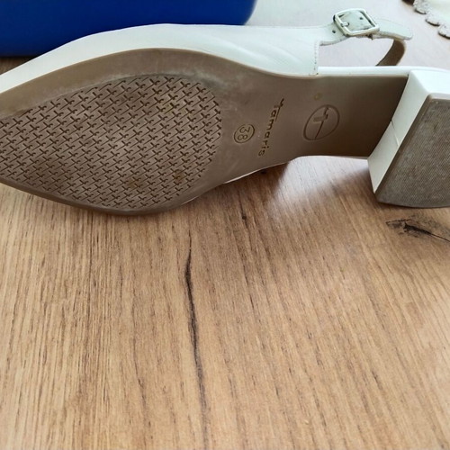 Tamaris shoes like new, white, size 38