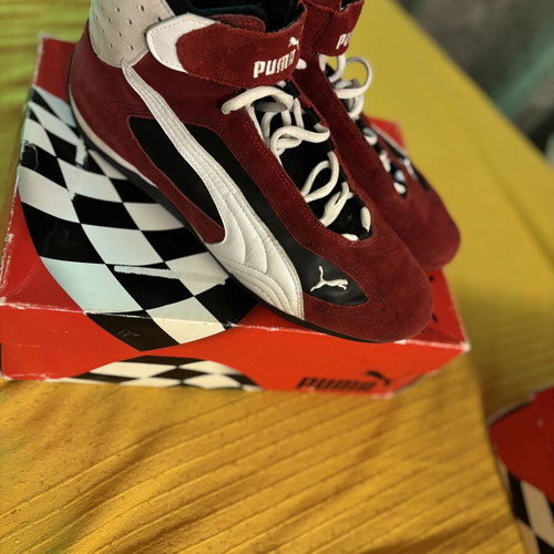 Puma Grit Cat Co Vintage Motorsport Boots, EU 46, red white black