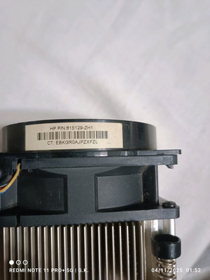 HP 815129-ZH1 CPU cooler with fan used
