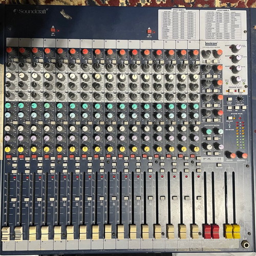 Soundcraft FX16II mixer console used